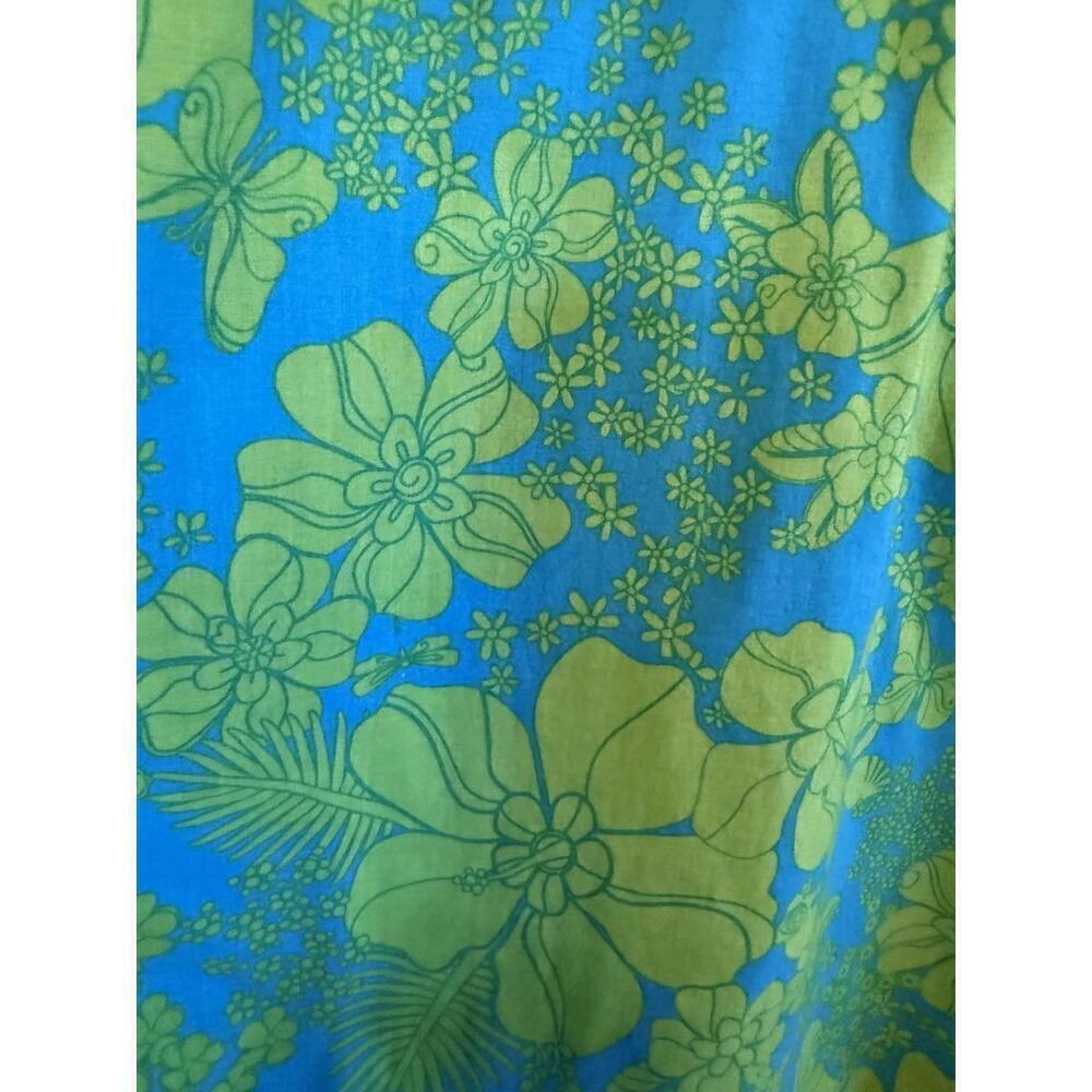 the children's place green & blue floral dress Sz. 6X/7 - Picture 3 of 4